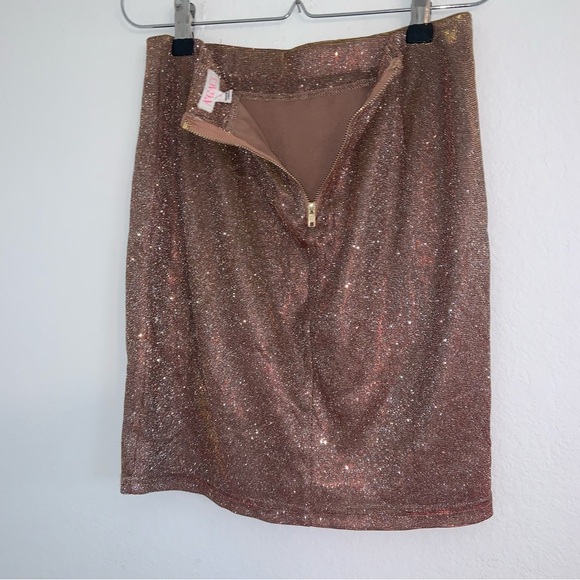 A’Gaci Dazzle Mini Skirt NYE Sparkle Elastic Bodycon Skirt - Picture 8 of 12